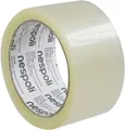 Produktbild: Nespoli Profi Packband transparent leise abrollend 50 mm x 66 m  Packband