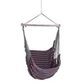 Produktbild: Chico Hängesessel 190 x 95 cm Baumwollgewebe grau-rosa (inkl. Drehwirbel, Karabiner und Kette)