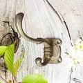 Produktbild: Antikas - Rustikaler Haken, Garderobenhaken, Kleiderhaken, Eisen, Antik-Messing