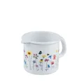 Produktbild: Riess Schnabeltopf Ø10cm 0,75 Liter Emaille Country Flora