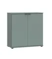 Produktbild: Kommode Wohnzimmerschrank Sideboard 2 Türen Salbeigrün matt 80 x 82 cm