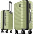 Produktbild: Travely Premium Handgepäck Koffer 55x40x20cm - passend für Ryanair, Lufthansa, Eurowings und co. I 36L Trolley Handgepäck mit sanften Rollen und praktischem TSA Schloss, Reisekoffer