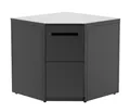 Produktbild: COZZE Outdoor-Küche Eckmodul Elements, mit HPL Platte, 90 x 90 x 90 cm, Stahl, schwarz, flexibel erweiterbares Modul der Cozze® Outdoor-Küche