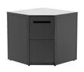 Produktbild: Outdoor-Küche Eckmodul Elements aus Stahl 90 x 90 x 90 cm schwarz, Cozze®