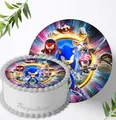Produktbild: Für die Geburtstags Torte, Zuckerbild kompatibel mit: SONIC Tortenbild, Essbares Foto für Torten, Fondant, Tortenaufleger Ø 20cm, 0989z