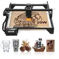 Produktbild: VEVOR Lasergravierer, 20 W Leistung, Laser Graviermaschine, 35x40 cm Arbeitsbereich, 10000 mm/min Bewegungsgeschwindigkeit, Komprimierter Punkt mit Augenschutz, für Holz, bestimmte Metalle