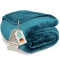 Produktbild: Gräfenstayn® Kuscheldecke Cashmere-Feeling - super weich & flauschig - Dicke & warme Fleecedecke - kuschelige Sofadecke, Wohndecke, Tagesdecke - Überwurf Decke Sofa Couch (Petrol-Grün 220x240 cm)