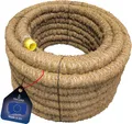 Produktbild: tecuro Drainagerohr 10 Meter - DN60, flexibel, gewellt und geschlitzt, mit Kokosumflechtung, PVC-U, DIN 1187