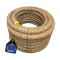 Produktbild: tecuro Drainagerohr 10 Meter - DN60, flexibel, gewellt und geschlitzt, mit Kokosumflechtung, PVC-U, DIN 1187