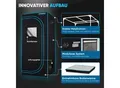 Produktbild: Growbox Komplettset – Indoor Gewächshaus mit 150W LED Vollspektrum Dimmbar, Carbon-Filter, Ventilator, Anzuchtzelt, Zuchtzelt - 80x80x180