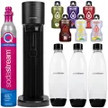 Produktbild: NEU SodaStream Wassersprudler Gaia Schwarz 3x1L Flasche QuickConnect Kartusche