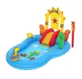 Produktbild: Bestway Planschbecken Wasserspielcenter Wild West, 264 x 188 x 140 cm, Wasserrutsche, Planschbecken