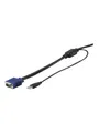 Produktbild: StarTech.com 15ft / 4.6m USB KVM Cable for Rackmount Consoles - VGA and USB - video / USB cable - 4.6 m