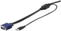 Produktbild: StarTech.com 15ft / 4.6m USB KVM Cable for Rackmount Consoles - VGA and USB - Video- / USB-Kabel - Mini-VGA (M) bis USB, HD-15 (VGA) (M) - 4.6 m