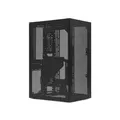 Produktbild: SSUPD Meshroom S V2 Mini-ITX Gaming-PC-Gehäuse (SFF), Voll-Mesh-Panel mit PCIE 5.0 Riser-Kabel, kompatibel mit ATX MB/RX9070/5090/280 mm AIO, USB Typ-C (Schwarze Variante B)