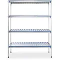 Produktbild: Aluminium-aufbewahrungsregal , 1280x405x(h)1685mm - Hendi