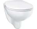 Produktbild: GROHE Wand-WC Set Bau Keramik Tiefspüler ohne Spülrand weiß glänzend mit WC-Sitz