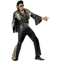 Produktbild: Herren Kostüm Rockabilly Elvis Gold-Schwarz 48-50 für Fasching und Halloween
