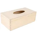 Produktbild: Creative Deco Kosmetiktücherbox Holz Taschentuchbox | 25,5 x 13,5 x 9 cm | Kosmetiktücher-Box Taschentuch-Box für Taschentücher | Tücherbox Kosmetiktuch-Spender für Decoupage