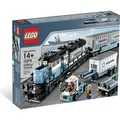 Produktbild: LEGO Maersk Modellzug 10219, 92 cm lang, mit 2 Wagons, 3 Containern und 3 Minifiguren