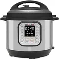 Produktbild: Instant Pot Duo 80 Elektro-Multikocher 1200 W, 7,6L, Edelstahl, - Schnellkochtopf, Schongarer, Reiskocher, Sautierpfanne, Joghurtbereiter, Dampfgarer und Sterilisator, Silber