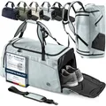 Produktbild: Sporttasche Trainingstasche + Rucksack-Funktion, Schuhfach, Nassfach | 40/60L Reisetasche Schwimmtasche Fitnesstasche Sport Gym Fitness Umhängetasche Handgepäck Weekender Bag Reise Tasche Herren Damen