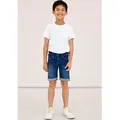 Produktbild: Name It Jeansshorts NKMSILAS SLIM DNM L SHORT Baumwollmischung, Stretch, Umschlagsaum blau 146
