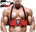 Produktbild: RDX Bizeps Isolator, 23” Curl Arm Blaster für Biceps Trizeps Trainingsgerät,Pro Bodybuilding Gewichtheben Bizepstrainer Armtrainer Booster, 6mm Nackenpolster, 42” Verstellbarer Gurt, Gym Kraftraining