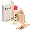 Produktbild: Toyfel Kubb Outdoor Spiel XXL - Original Wikinger Spiel - Schweden Schach - Holz Schwedenschach mit Stoffbeutel Wurfspiel aus FSC® Kieferholz für Kinder und Erwachsene