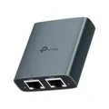 Produktbild: TP-Link EH210 LAN Splitter 1 auf 2 (Gigabit Ethernet Splitter) | inkl. USB-Stromkabel & Cat 5e Netzwerkkabel | Aluminiumgehäuse, Plug & Play, LAN Switch 2 Port
