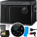 Produktbild: KESSER® Kompressor Kühlbox 2in1 Doppelzone Kühl- & Gefrierfach, elektrisch Gefrierbox LED-Touch-Bedienung inkl. 2x Kühlakkus 12/24 V 230V, Kühlschrank Kühlung bis -20 °C für Auto, Lkw, Camping