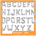 Produktbild: Buchstaben Folienballons 40, 80, 100 cm Silber A -Z Luftballon Geburtstag Party