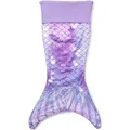 Produktbild: Corimori Deckenschlafsack Meerjungfrau flauschige Kuschel-Decke, Schlafsack (Packung, Geschenk), Einheitsgröße, Mermaid, Meerjungfrauenflosse für Kinder, Mädchen lila 80 cm