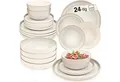 Produktbild: SÄNGER Tafelservice Key West, Creme mit sandiger Maserung (24-tlg), 6 Personen, Steingut, VALUE COLLECTION
