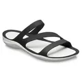 Produktbild: Crocs Swiftwater Sandal Badepantolette, Sommerschuh, Badeschuh, Poolslides, genoppte Innensohle schwarz 37 EU