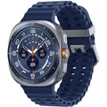 Produktbild: Samsung Smartwatch Galaxy Watch Ultra 2025 EU GPS LTE, 47 mm, S/M/L, NFC, EKG, Titan, silber, blau