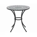 Produktbild: Siena Garden Gartentisch, Schwarz, Metall, Keramik, Mosaik, rund, 70x71x70 cm, wetterbeständig, Gartenmöbel, Gartentische, Gartentische