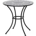 Produktbild: Siena Garden Gartentisch Como Rund Grau 70 cm x 70 cm