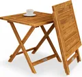 Produktbild: CASARIA® Beistelltisch Holz Vollmontiert Klappbar 80kg Belastbar Balkon