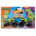 Produktbild: Hot Wheels Monster Trucks Demolition Doubles Michelangelo Vs Donatello