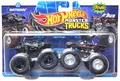 Produktbild: Hot Wheels Monster Trucks Dark Knight Vs Classic TV-Serie, Demolition Doubles Maßstab 1:64, Druckguss
