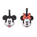 Produktbild: Disney Mickey und Minnie Mouse Gepäckanhänger-Set, Rot und Schwarz, 2-teilig