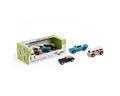 Produktbild: Classic World Spielzeug-Auto Holzauto Set 3er Retro Fahrzeuge kompatibel Holzschiene ab 18M