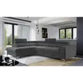 Produktbild: P & B Ecksofa, Anthrazit, Metall, 3-Sitzer, L-Form, 278x205 cm, Made in EU, Wohnzimmer, Sofas & Couches, Wohnlandschaften, Ecksofas