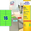 Produktbild: 1.600 AVERY Zweckform Etiketten 3454 grün 105,0 x 37,0 mm