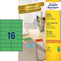 Produktbild: AVERY Zweckform Universal Etiketten 105 x 37 mm grün 1.600 Etiketten
