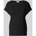 Produktbild: Armedangels T-Shirt mit geripptem Rundhalsausschnitt Modell 'IDAARA' in Black, Größe XS