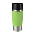 Produktbild: Emsa Travel Mug 360 ml Classic, Thermobecher hält 4h heiß, 8h kalt, 100 Prozent dicht, Isolierbecher ist auslaufsicher, Kaffeebecher to go, Quick-Press-Verschluss, 360°-Trinköffnung, grün, 513548