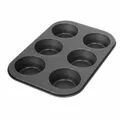 Produktbild: Dr. Oetker Tradition Muffinform für 6 Cups Form Backform Kuchenform Schwarz 19cm