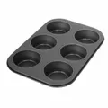 Produktbild: Dr. Oetker Tradition Muffinform für 6 Cups Form Backform Kuchenform Schwarz 19cm